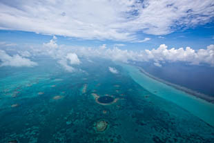 Divers at the Great Blue Hole